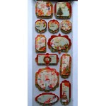 Наклейки-ярлычки объемные на 2-стороннем скотче
